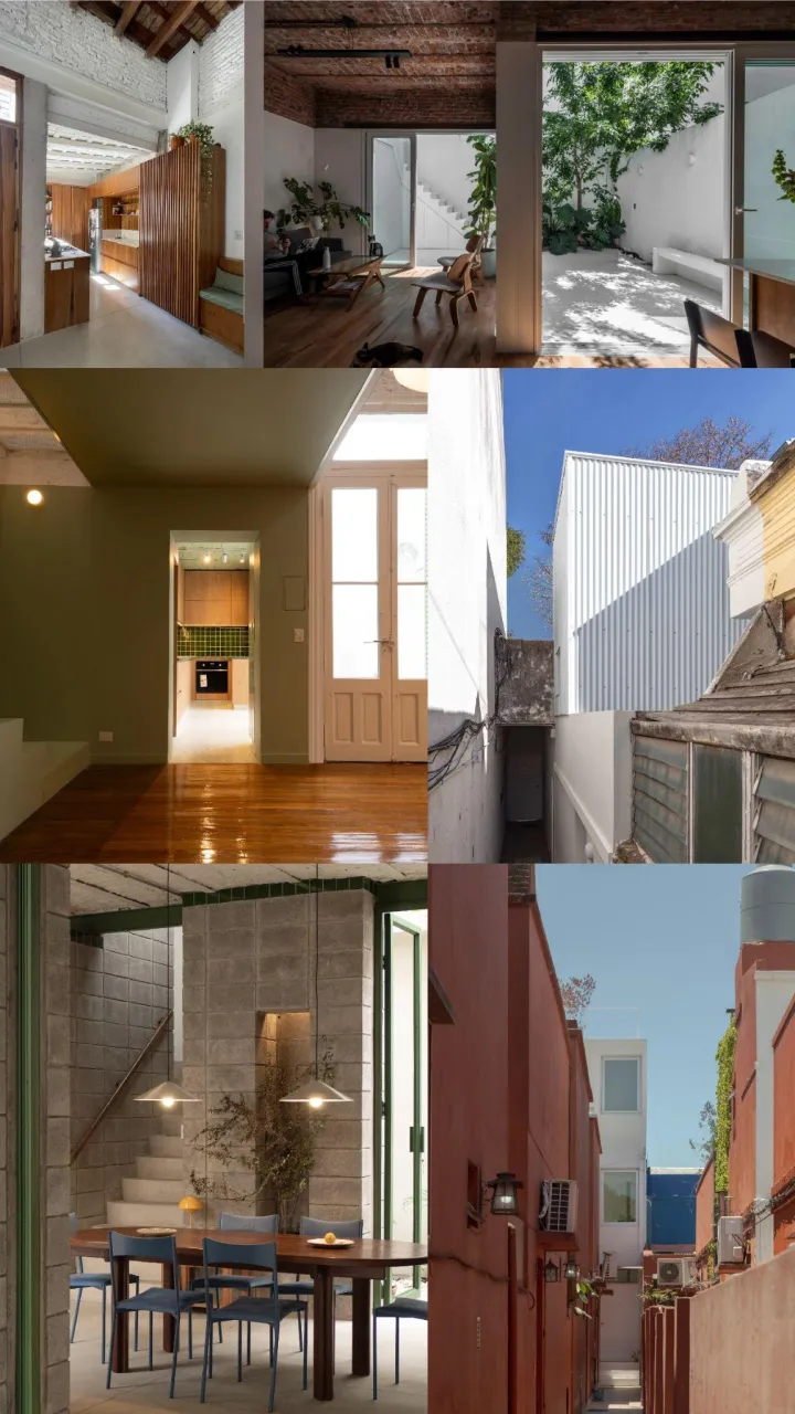 Collage de los espacios del recorrido Buenos Aires Densificada